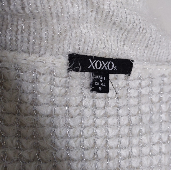 XOXO Ivory Fuzzy Cardigan Sweater Women’s | Open Front Cozy Layering Top - Picture 8 of 10